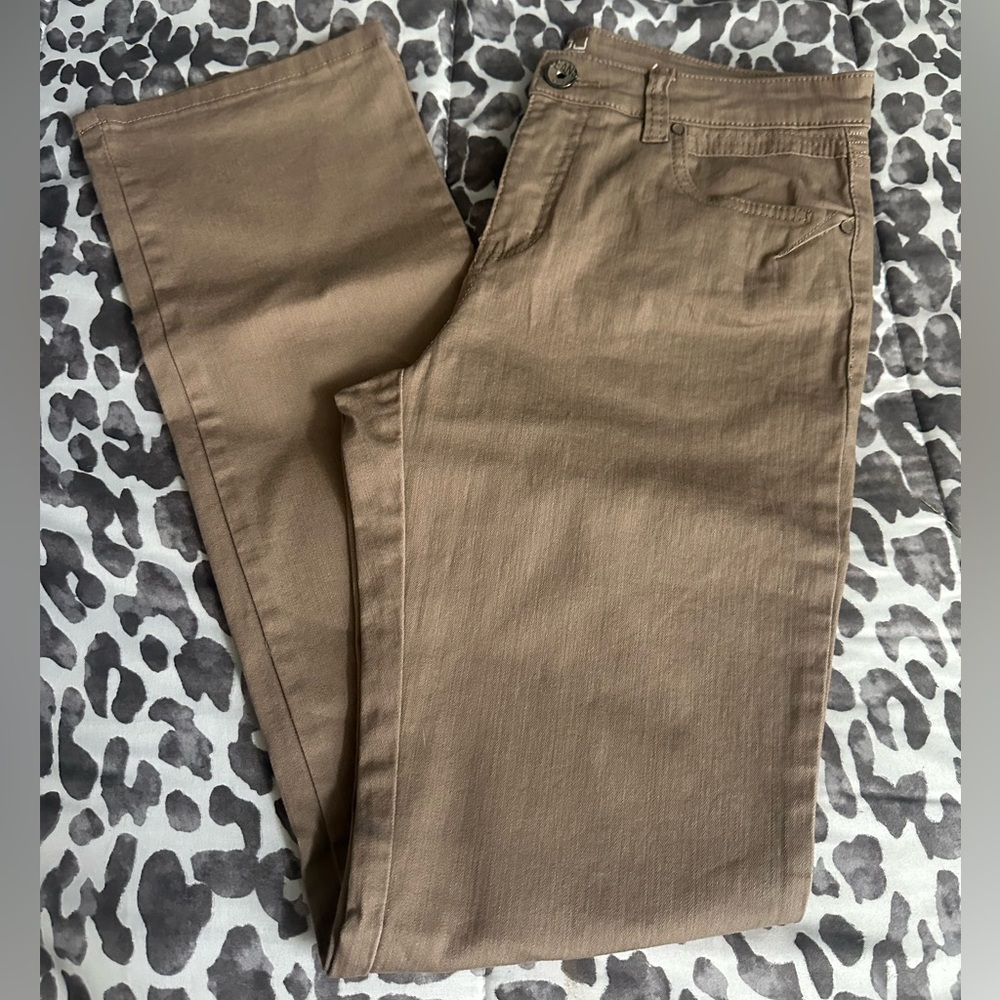 NWOT French Dressing Jeans tan 'Kylie' sz 8